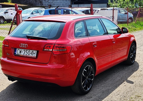 Audi A3 cena 26499 przebieg: 192000, rok produkcji 2009 z Błażowa małe 379